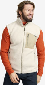 RevolutionRace > Liivit – Beige – Bigfoot Pile Vest Miehet Peyote, Koko:L