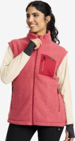 RevolutionRace Liivit – Pinkki – Bigfoot Pile Vest Naiset Holly Berry, Koko:L
