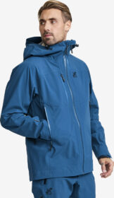 RevolutionRace > Sade- Ja Kuoritakit – Sininen – Cyclone 3L Shell Jacket Miehet Blue Opal/Imperial Blue, Koko:XS