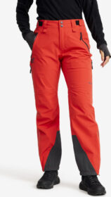 RevolutionRace > Housut > Sade- Ja Kuorihousut – Punainen – Cyclone 3L Shell Pants Naiset Aurora Red, Koko:2XL
