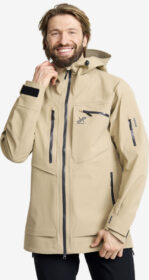 RevolutionRace Cyclone Long 3L Jacket Miehet Khaki, Koko:3XL – Ulkoilutakki, Kuoritakki & Tuulitakki
