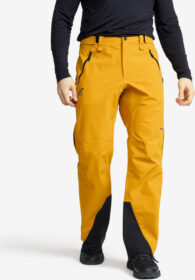 RevolutionRace Cyclone Zip-up 3L Pants Miehet Golden Yellow, Koko:M – Ulkoiluhousut, Vaellushousut & Retkeilyhousut