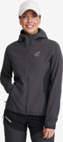 RevolutionRace > Takit > Tuulitakit – Harmaa – Distance Pro Wind Jacket Naiset Anthracite/Black, Koko:XL