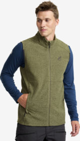 RevolutionRace > Liivit – Vihreä – Essential Fleece Vest Miehet Cypress, Koko:M