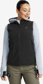 RevolutionRace Essential Fleece Vest Naiset Black, Koko:2XL – Liivit