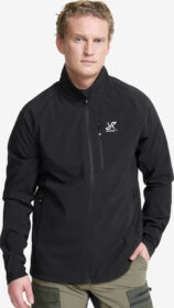 RevolutionRace > Softshell-takit – Musta – Exciter Stretch Jacket Miehet Black, Koko:2XL