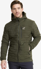 RevolutionRace Ulkoilutakki, Kuoritakki & Tuulitakki – Vihreä – Flex Stretch Down Jacket Miehet Forest Night, Koko:M