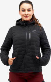 RevolutionRace Ulkoilutakki, Kuoritakki & Tuulitakki – Musta – Flex Stretch Down Jacket Naiset Black, Koko:S