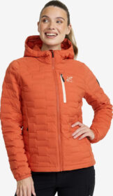 RevolutionRace Ulkoilutakki, Kuoritakki & Tuulitakki – Oranssi – Flex Stretch Down Jacket Naiset Mecca Orange, Koko:XL