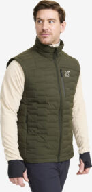 RevolutionRace > Liivit – Vihreä – Flex Stretch Down Vest Miehet Forest Night, Koko:L