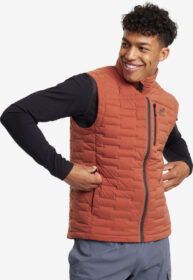 RevolutionRace > Liivit – Oranssi – Flex Stretch Down Vest Miehet Rusty Orange, Koko:M