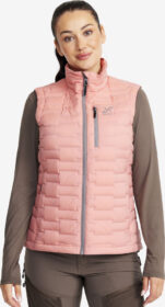 RevolutionRace Liivit – Pinkki – Flex Stretch Down Vest Naiset Blush, Koko:L
