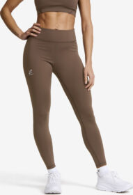 RevolutionRace Trikoot – Ruskea – Flow High-waisted Leggings Naiset Hot Fudge, Koko:XL