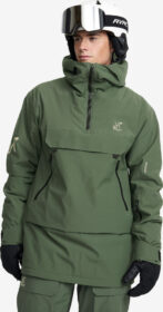 RevolutionRace Ulkoilutakki, Kuoritakki & Tuulitakki – Vihreä – AccXel Insulated 2L Ski Anorak Miehet Garden Topiary, Koko:L