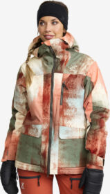 RevolutionRace Ulkoilutakki, Kuoritakki & Tuulitakki – Ruskea – Halo 2L Insulated Ski Jacket Naiset Bruschetta/Dusty Green, Koko:2XL