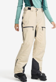 RevolutionRace > Housut > Lasketteluhousut – Beige – Halo 2l Insulated Ski Pants Naiset Peyote, Koko:S