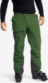 RevolutionRace > Lasketteluhousut – Vihreä – Halo 2L Insulated Snow Pants Miehet Black Forest, Koko:S
