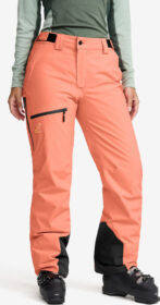 RevolutionRace > Housut > Lasketteluhousut – Pinkki – Halo 2L Insulated Snow Pants Naiset Desert Flower, Koko:M