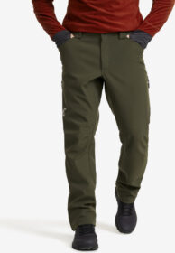 RevolutionRace > Softshell-housut – Vihreä – Hiball Essential Softshell Pants Miehet Forest Night, Koko:XS