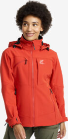 RevolutionRace > Takit > Softshell-takit – Punainen – Hiball Softshell Jacket Naiset Aurora Red, Koko:3XL