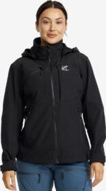 RevolutionRace > Takit > Softshell-takit – Musta – Hiball Softshell Jacket Naiset Black, Koko:XS
