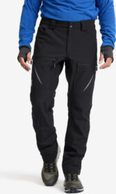 RevolutionRace > Softshell-housut – Musta – Hiball Softshell Pants Miehet Black, Koko:XS