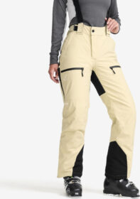 RevolutionRace > Housut > Lasketteluhousut – Beige – AccXel 2L Insulated Ski Pants Naiset Eucalyptus, Koko:XL