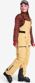 RevolutionRace > Housut > Lasketteluhousut – Beige – Atlas 3L Ski Bib Pants Naiset Lark, Koko:XS