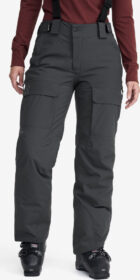 RevolutionRace > Housut > Lasketteluhousut – Harmaa – AccXel Insulated 2L Ski Pants Naiset Anthracite, Koko:S