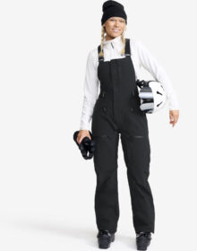 RevolutionRace > Housut > Lasketteluhousut – Musta – Atlas 3L Ski Bib Pants Naiset Black, Koko:XL