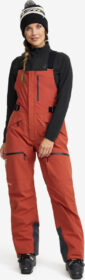 RevolutionRace > Housut > Lasketteluhousut – Punainen – Atlas 3L Ski Bib Pants Naiset Bossa Nova, Koko:M