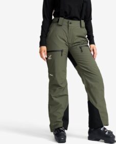RevolutionRace Housut > Lasketteluhousut – Vihreä – AccXel Insulated 2L Ski Pants Naiset Kambaba Green, Koko:S