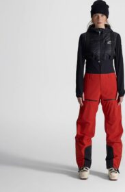 RevolutionRace Housut > Sade- Ja Kuorihousut – Punainen – Ultra 3L Shell Bib Naiset Aura Red, Koko:XL