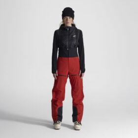 RevolutionRace > Housut > Sade- Ja Kuorihousut – Punainen – Ultra 3L Shell Bib Naiset Aura Red, Koko:XL