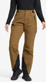 RevolutionRace > Housut > Sade- Ja Kuorihousut – Ruskea – Cyclone 3L Shell Pants Naiset Rubber, Koko:M