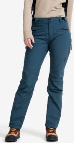 RevolutionRace Housut > Sade- Ja Kuorihousut – Sininen – Silence Proshell 3L Pants Naiset Moonlit Ocean, Koko:2XL