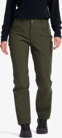 RevolutionRace Housut > Sade- Ja Kuorihousut – Vihreä – Silence Proshell 3L Pants Naiset Forest Night, Koko:S