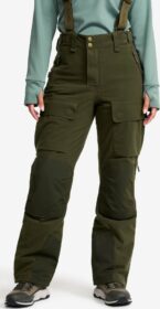 RevolutionRace Housut > Sade- Ja Kuorihousut – Vihreä – Trace Silent Pro 2L Pants Naiset Deep Depths, Koko:M