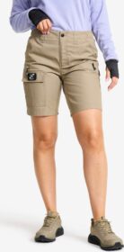 RevolutionRace > Housut > Shortsit – Beige – Nordwand Shorts Naiset Brindle, Koko:XL