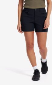RevolutionRace Housut > Shortsit – Musta – Twig High-waist Shorts Naiset Black, Koko:XL