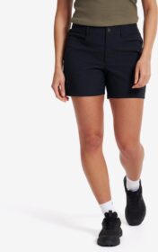 RevolutionRace > Housut > Shortsit – Musta – Twig High-waist Shorts Naiset Black, Koko:XS