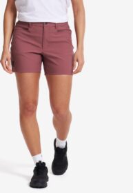 RevolutionRace > Housut > Shortsit – Pinkki – Twig High-waist Shorts Naiset Vintage Rose, Koko:M