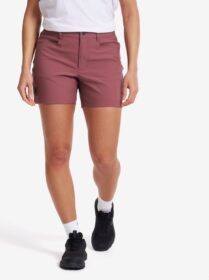 RevolutionRace > Housut > Shortsit – Pinkki – Twig High-waist Shorts Naiset Vintage Rose, Koko:XL