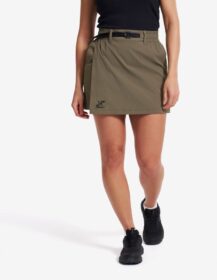 RevolutionRace > Housut > Shortsit – Vihreä – Sierra Hiking Skirt Naiset Light Moss Gray, Koko:XL