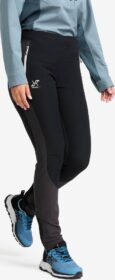 RevolutionRace > Housut > Softshell-housut – Musta – Ridge Trek Stretch Pants Naiset Black/Anthracite, Koko:S