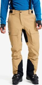RevolutionRace > Lasketteluhousut – Beige – AccXel Insulated 2L Ski Pants Miehet Kelp Beige, Koko:XS