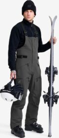 RevolutionRace > Lasketteluhousut – Harmaa – Atlas 3L Ski Bib Pants Miehet Anthracite, Koko:M