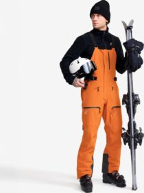 RevolutionRace > Lasketteluhousut – Oranssi – Atlas 3L Ski Bib Pants Miehet Hawaiian Sunset, Koko:XL