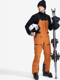 RevolutionRace > Lasketteluhousut – Oranssi – Atlas 3L Ski Bib Pants Miehet Hawaiian Sunset, Koko:S