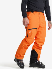 RevolutionRace > Lasketteluhousut – Oranssi – AccXel 2L Insulated Snow Pants Miehet Persimmon Orange, Koko:4XL